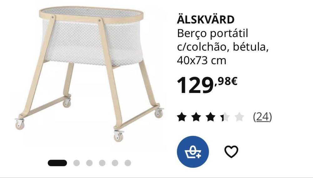 Berco portatil com colchao