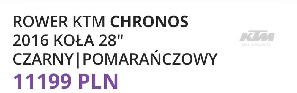 Rower KTM CHRONOS carbon