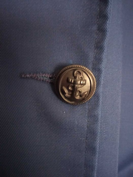 Blazer cruzado estilo náutico naval casaco marinheiro marinha