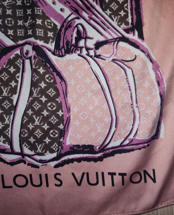 Louis Vuitton apaszka chusta 90x90 jedwab