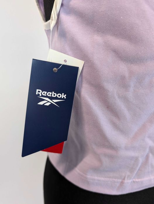 damska koszulka bez rękawów marki Reebok, model RIE TANK HT6260, bawełna