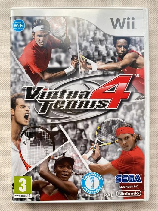 Virtua tennis 4 nintendo Wii jogo completo caixa DVD e manual