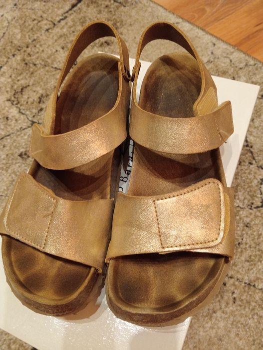 Sandały złote roz.36