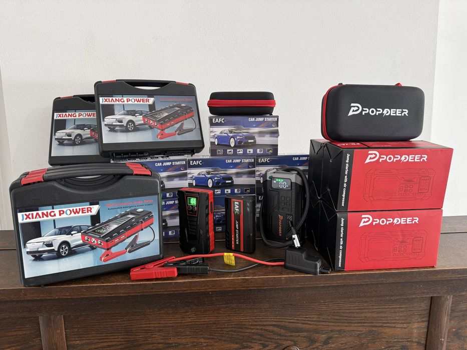 Nowy jump starter powerbank booster do odpalania samochodu! Ładowanie akumulatora! Pompka i latarka! Trzy wersje do wyboru! Koszalin lub wysyłka!
