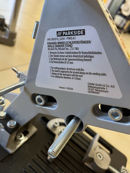 Suporte rebarbadora parkside