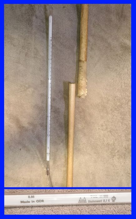 Ртутный лабораторный термометр ГДР