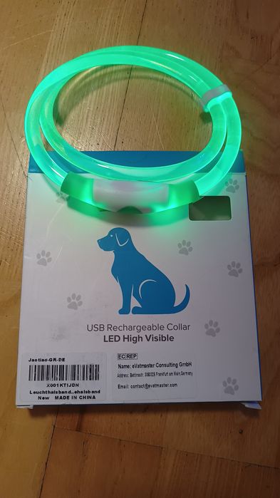 Obroża odblaskowa LED Usb
