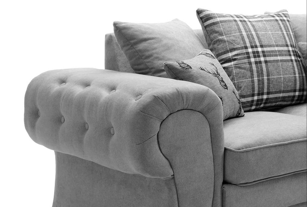 Werona chesterfield narożnik do salonu pikowany