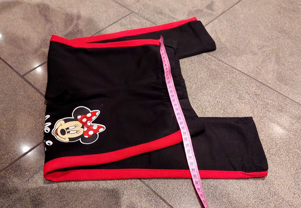 Nowe bawełniane leginsy Myszka Minnie r 104/110