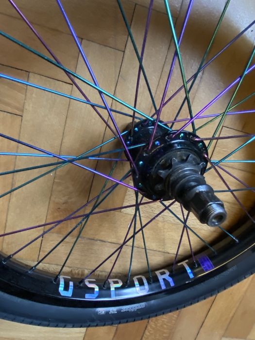 tylne koło BMX – custom setup