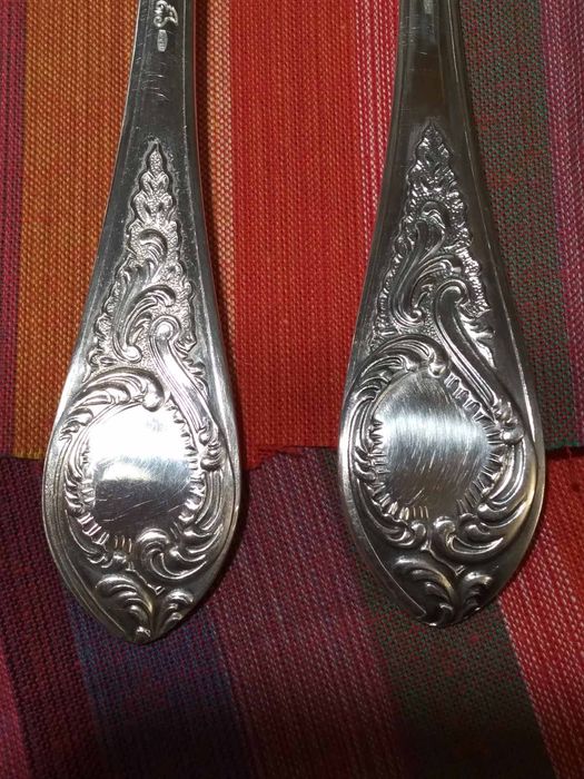 Українське срібло 875 проби набір столові ложка + виделка