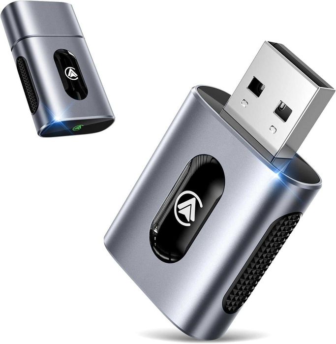 Бездротовий адаптер 2-в-1 CarPlay та Android Auto для авто