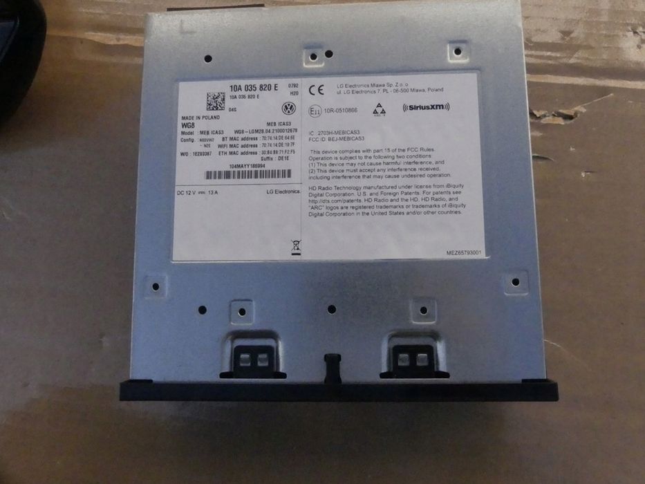 d id4 wyświetlacz nawigacja antena dachowa 10a919605k 10a035820e 5wa035507e