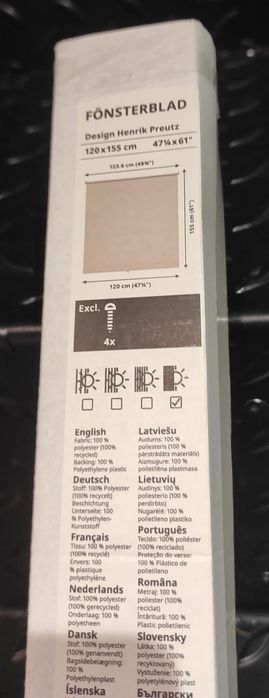 Estor de correr opaco FÖNSTERBLAD da IKEA