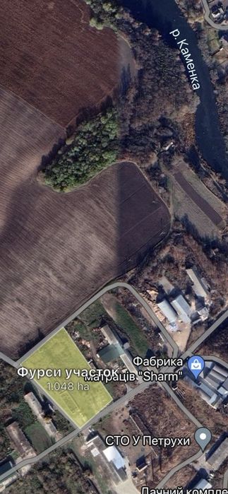 Продаж ділянки 1, 0556га, Біла Церква, с. Фурси