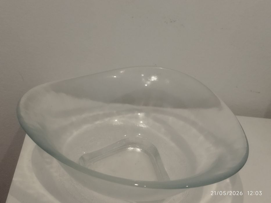 Taça / Saladeira em Vidro Grosso Espesso — Excelente Estado