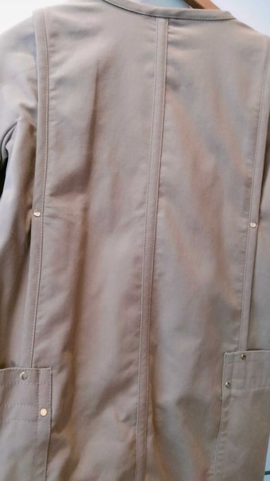 Jaqueta comprida mango algodao, blazer e trench