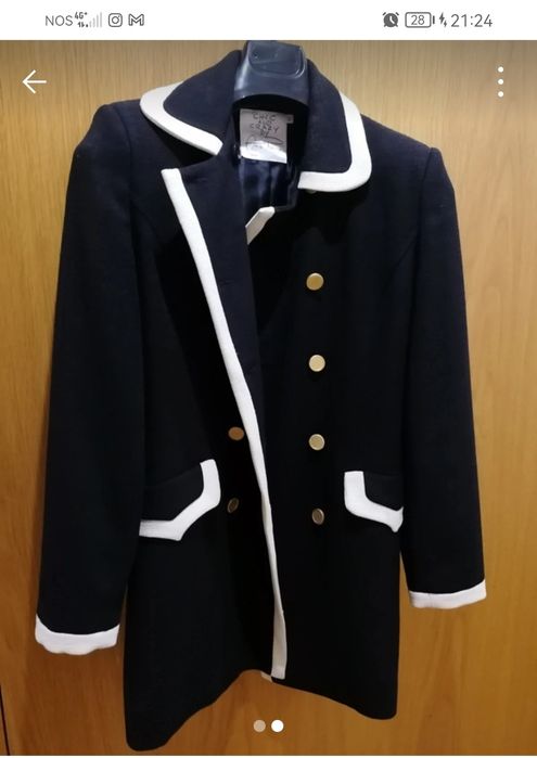 Casaco preto, como novo.