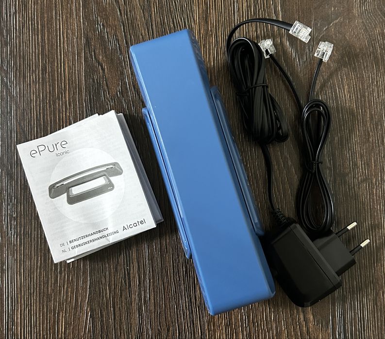 Бездротовий телефон для готелю з дисплеєм ALCATEL ePure Iconic, синій