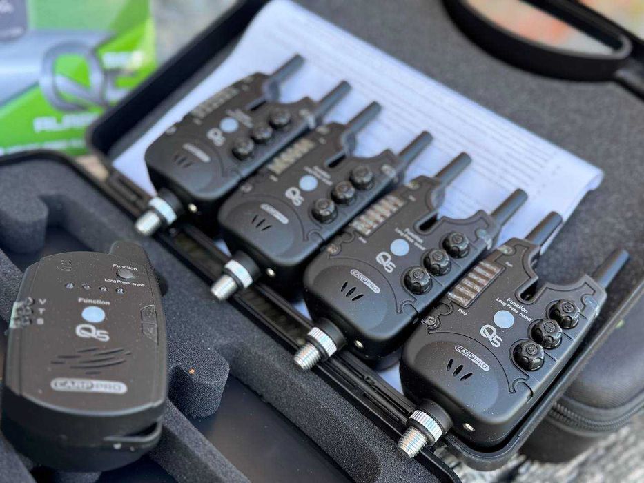 Набір електронних сигналізаторів клювання Carp Pro Q5 4+1