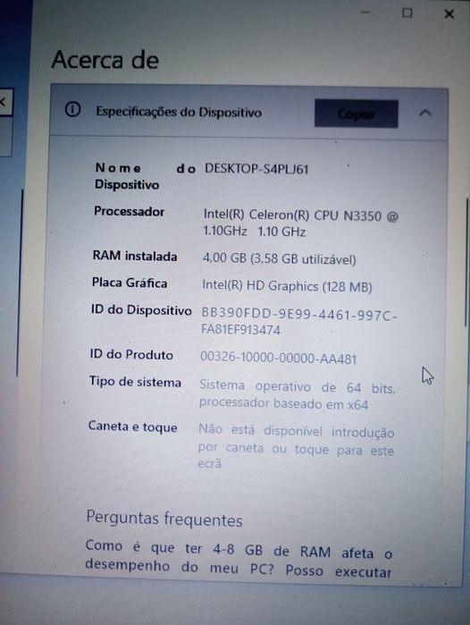 Portátil Lenovo V110-15IAP