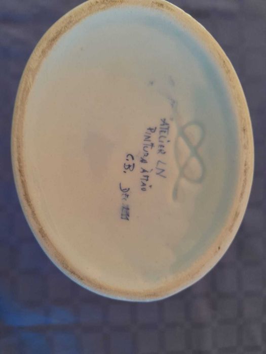 Vaso em porcelana - Pintura à mão