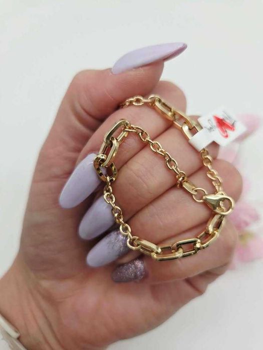 Złota Bransoletka Próba 585 Waga 3,59g Długość 19,5cm