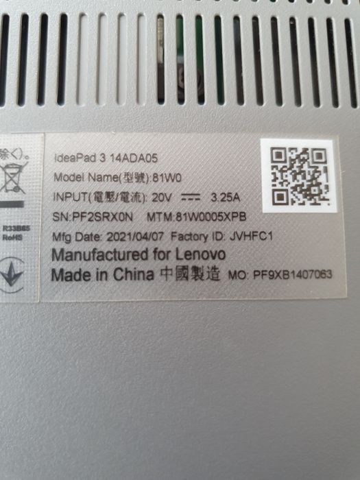 LENOVO Ideapad 3 14ADA05  Ryzen 3  4/256GB