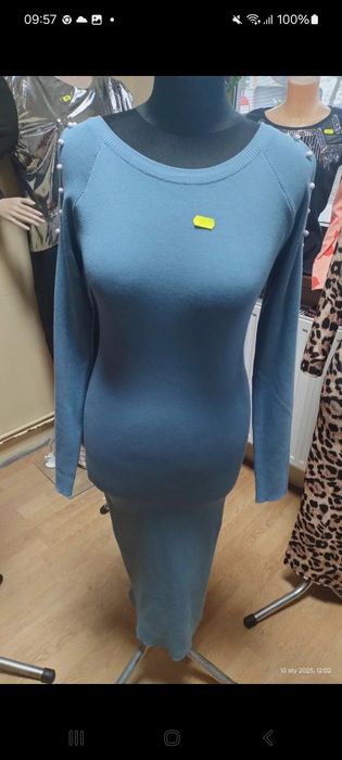 Sukienka długa prążek