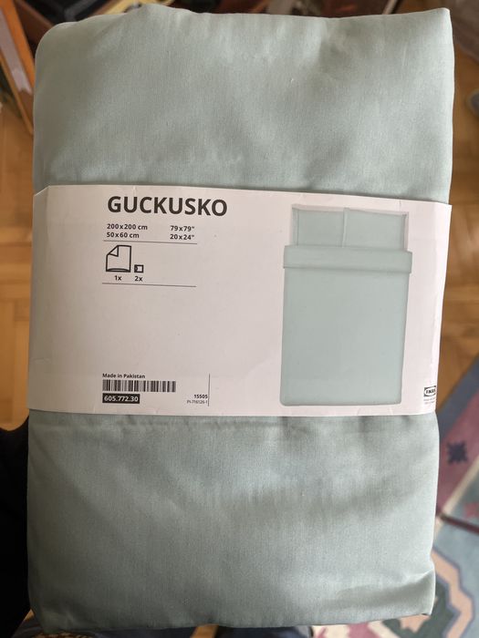 Posciel ikea bawelna niebieska