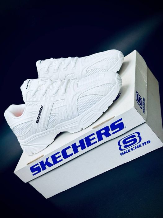Skechers чоловічі літні•кросовки скічерси шкіряні•кожані літні кроси