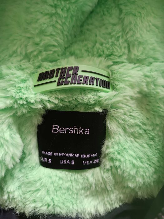 Bluza futerko ocieplacz kurtka polar neon