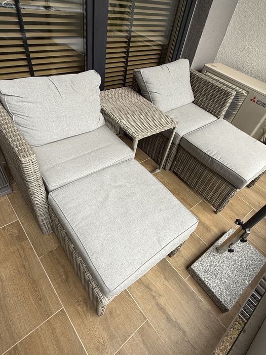 Zestaw mebli balkonowych ogrodowych