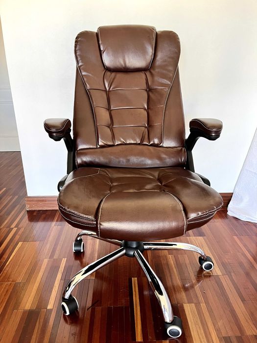 Cadeira de escritório em pele sintética, Marca Beliani