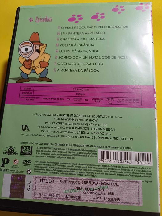 Coleção DVD Pantera Cor - de - Rosa
