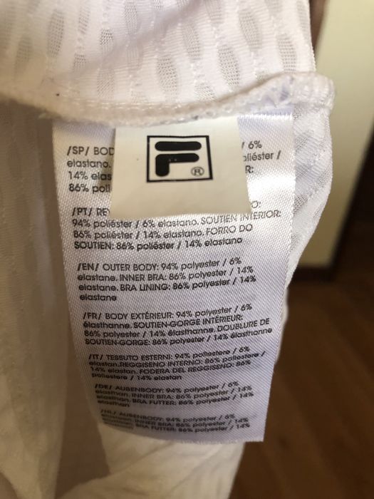 Top Fila com soutien interno