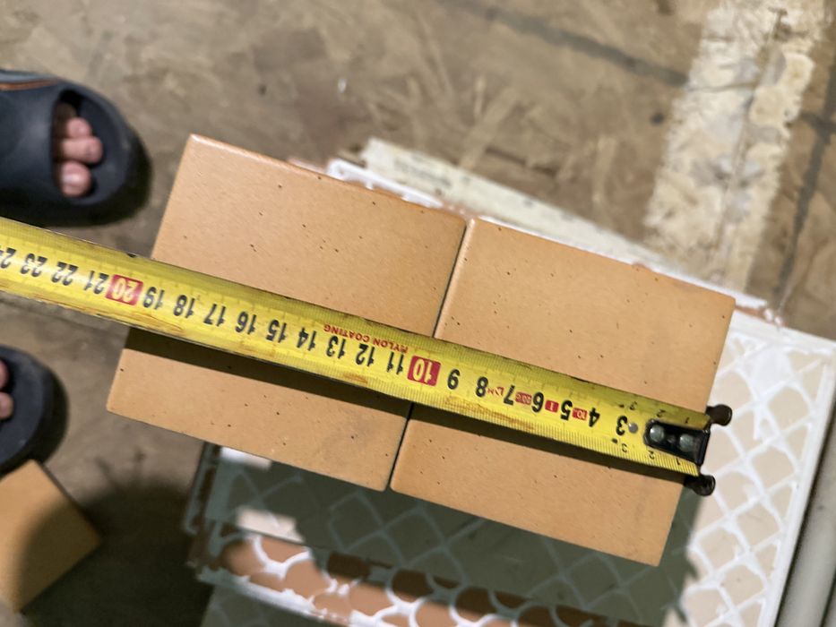 Кафель плитка 10х10 10 см помаранчева світло помаранячева