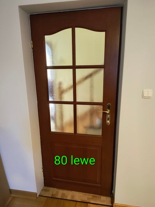 Drzwi drewniane wewnętrzne (lewe)