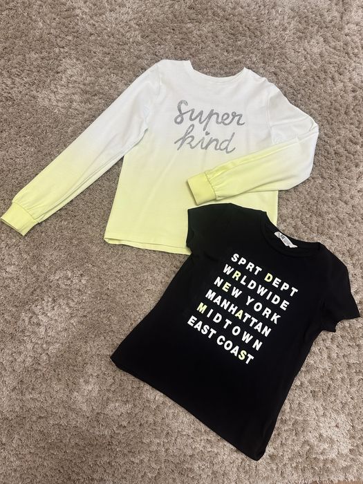 Свитшот, реглан + футболка hm на девочку 134-140