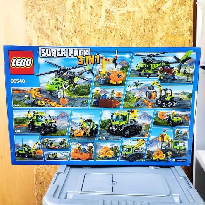 Lego City 66540 Super Pack 3 em 1 sets 60121, 60122 e 60123