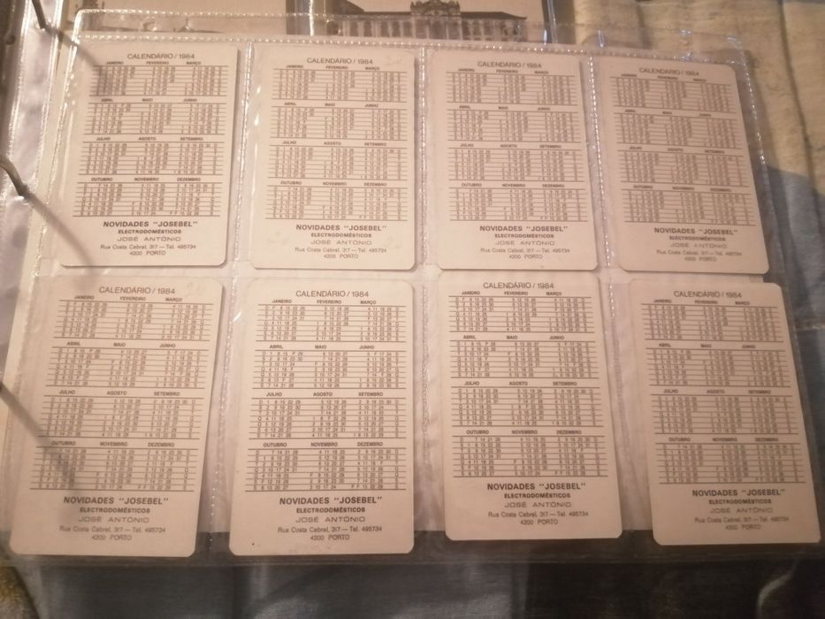 Calendários de bolso (1984) | Lisboa (antiga)