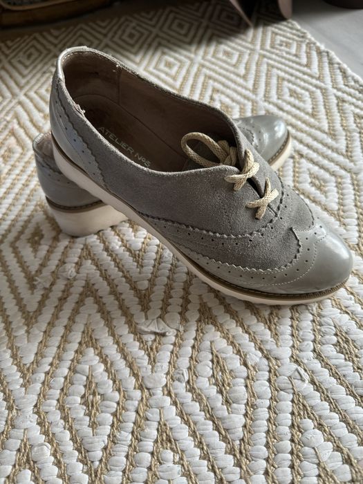 Кожаные туфли брогги