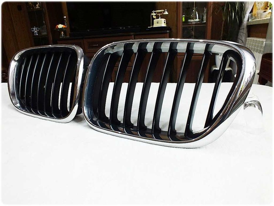 Oryginalne Nerki Grill BMW X5 E53 99-03' Prawa i Lewa Piękny KOMPLET