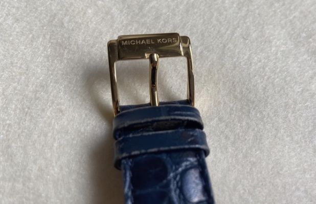 Relógio Michael Kors Sawer MK - 2425 (Azul e Dourado) - Original, Pouco Uso