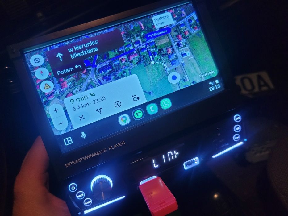 Radio Samochodowe ANDROID 7cali Carpay Bluetooth Spotify Google Maps