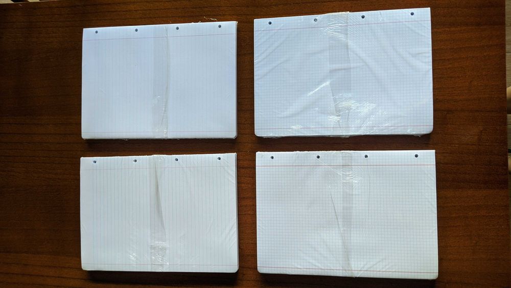 Recargas de folhas NOVAS SELADAS