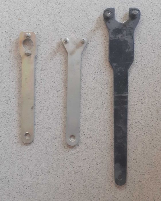 Klucze do szlifierki kątowej - 3 sztuki