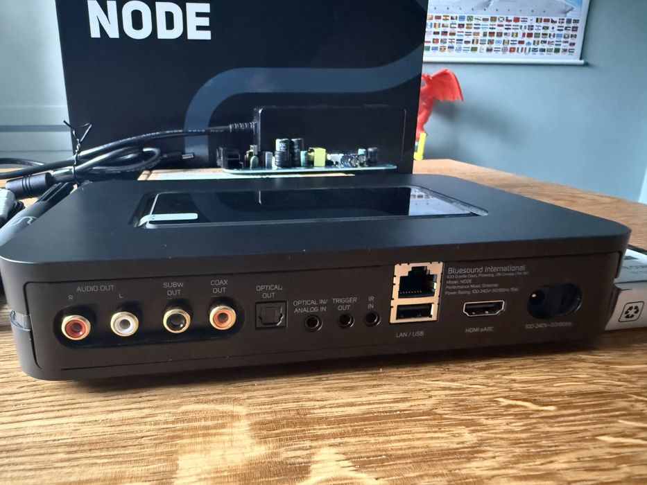 Streamer Bluesound NODE N132 Intefejs PD Creative +Zasilacz Liniowy i Pilot