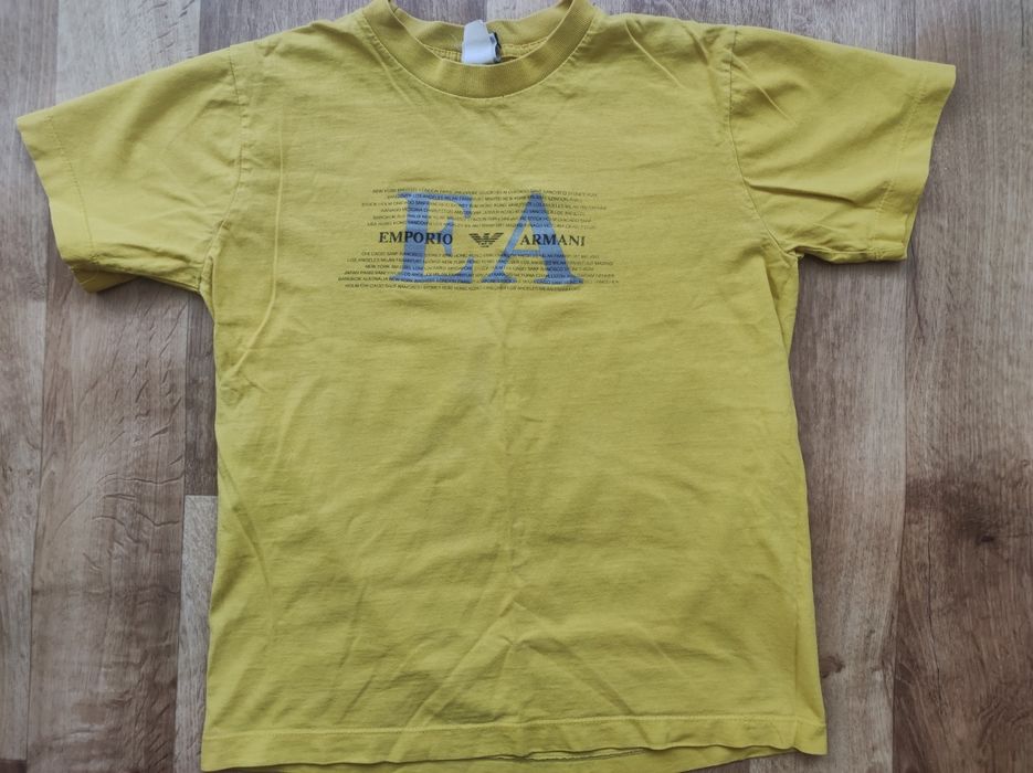 Футболка дитяча, жовта, EMPORIO ARMANI