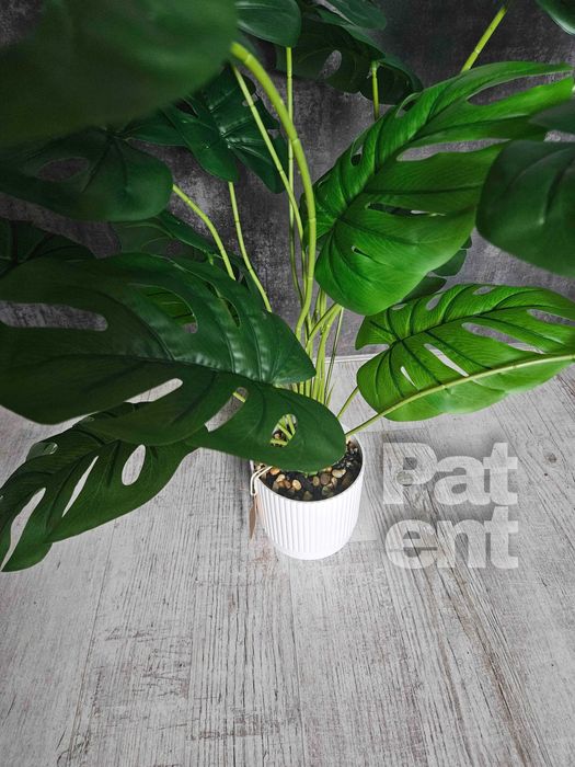 Sztuczny kwiat monstera 71 cm z doniczką ozdobna dom taras nowa